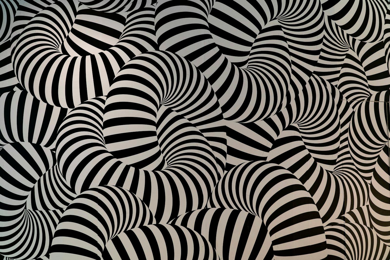A Black And White Abstract Design On A Shop jigsaw puzzle preview