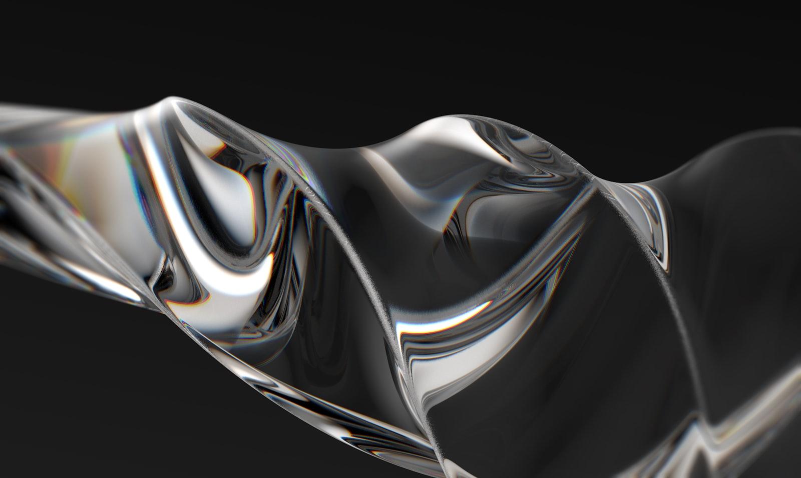 A Black And White Photo Of A Wavy Object jigsaw puzzle preview