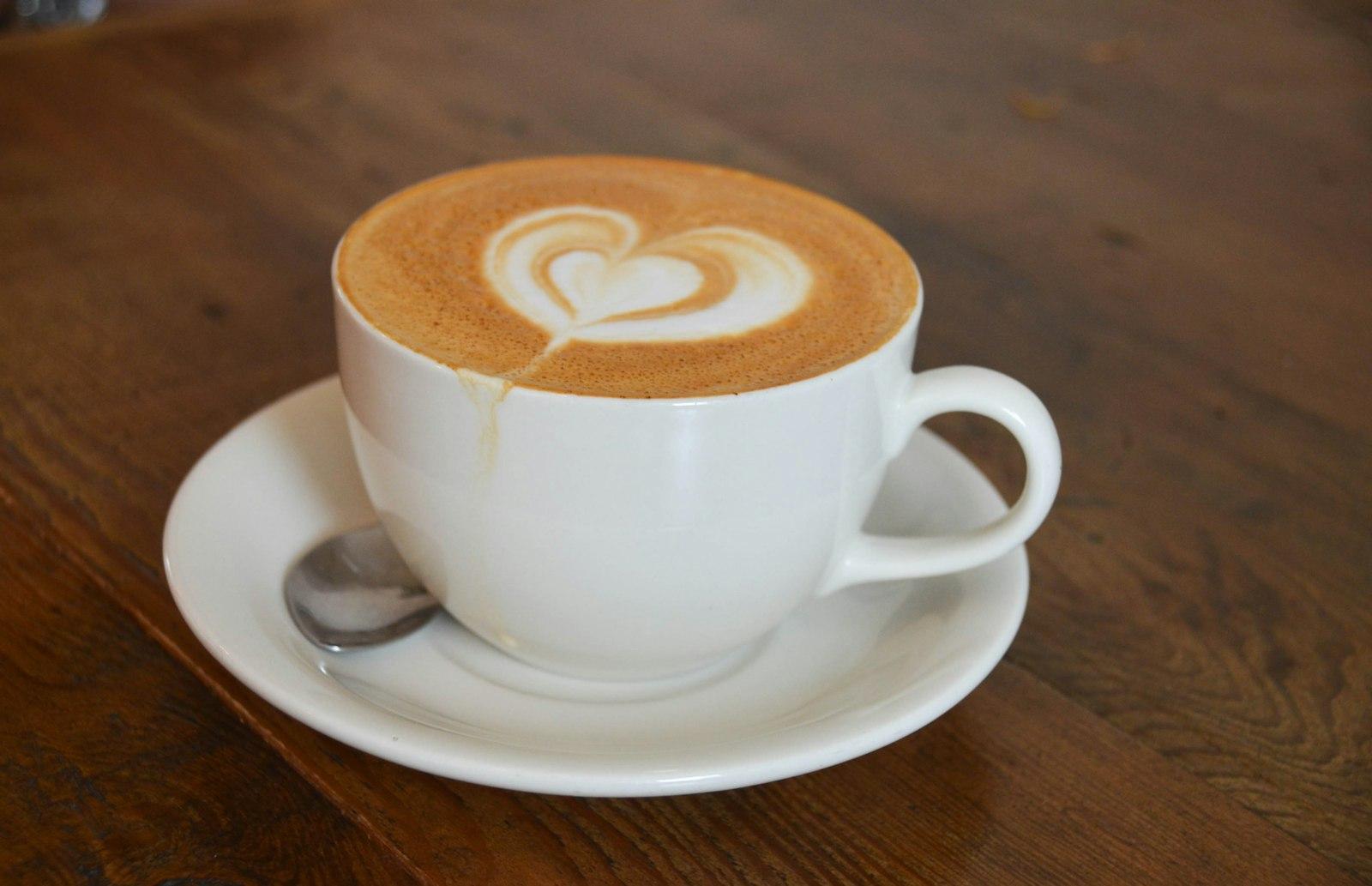 A Cappuccino On A Saucer With A Spoon jigsaw puzzle preview
