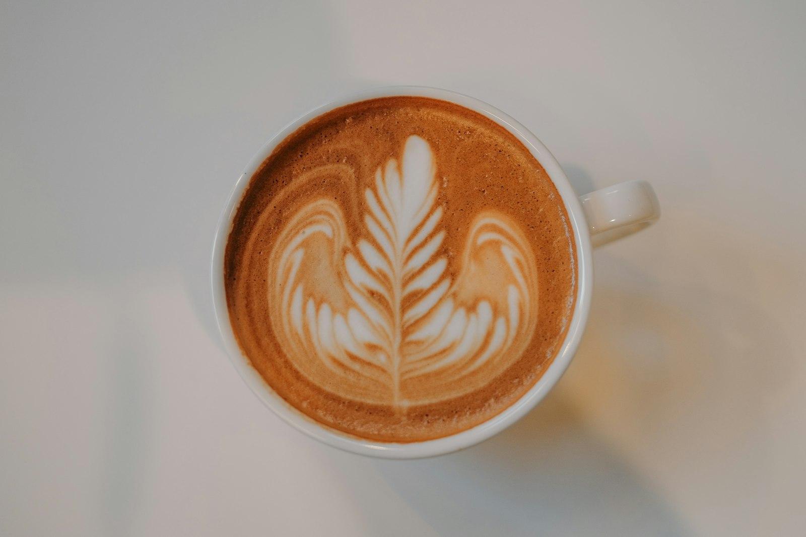 A Cappuccino With A Leaf On Top jigsaw puzzle preview