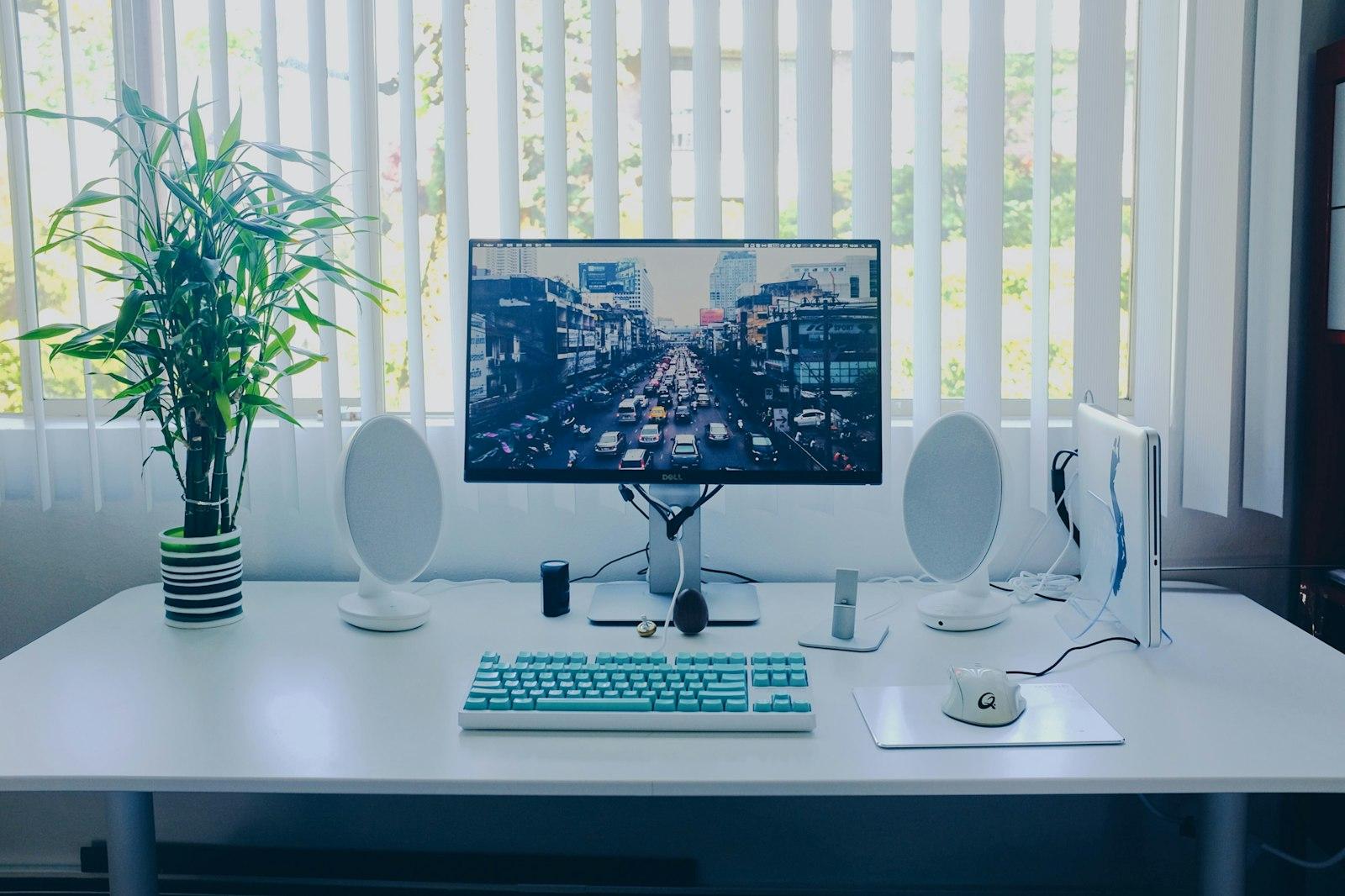 A Clean Desktop Setup With A Mechanical Keyboard,  jigsaw puzzle preview