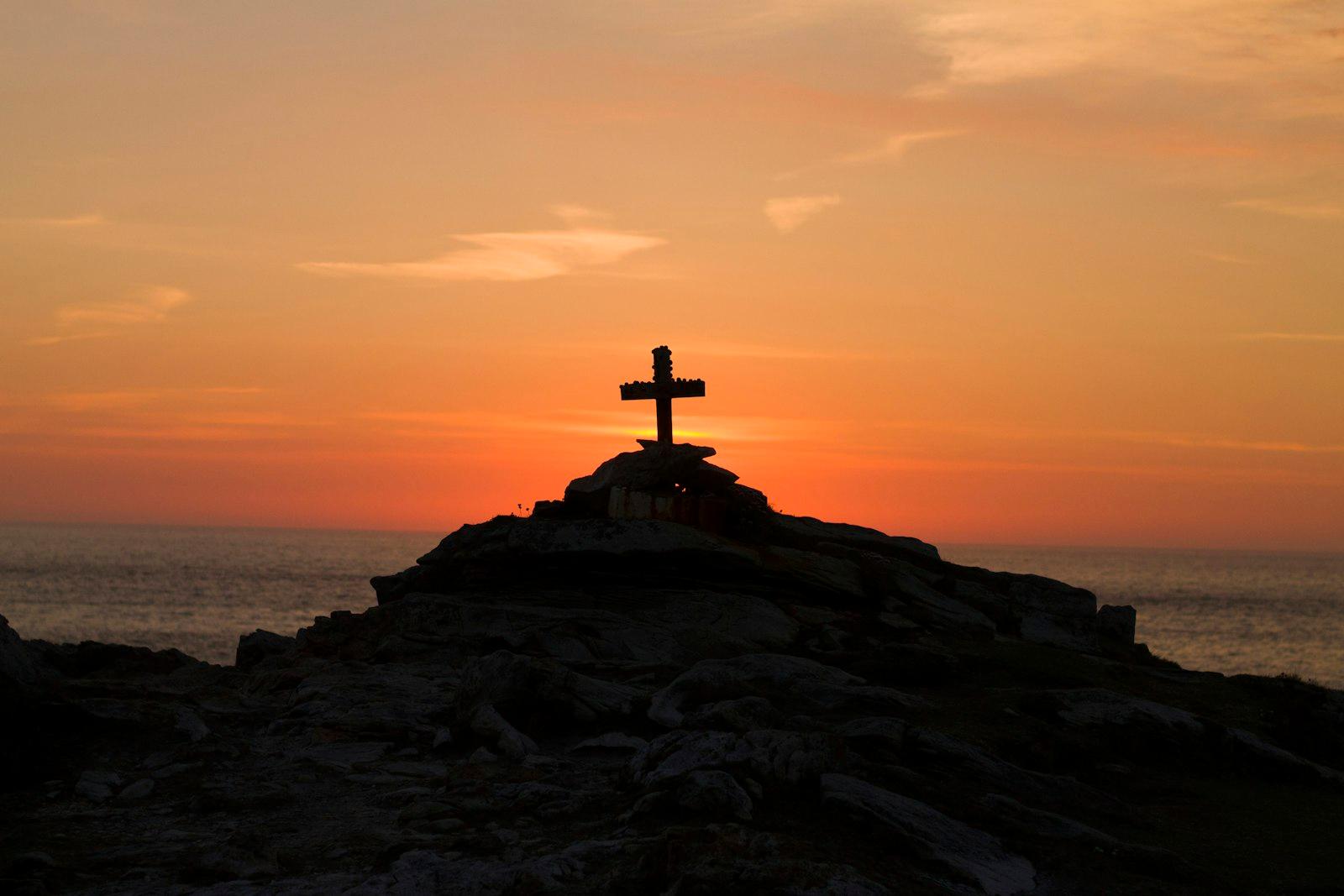 A Cross Perched On The Cliffs Of Malin Head, Co. D jigsaw puzzle preview
