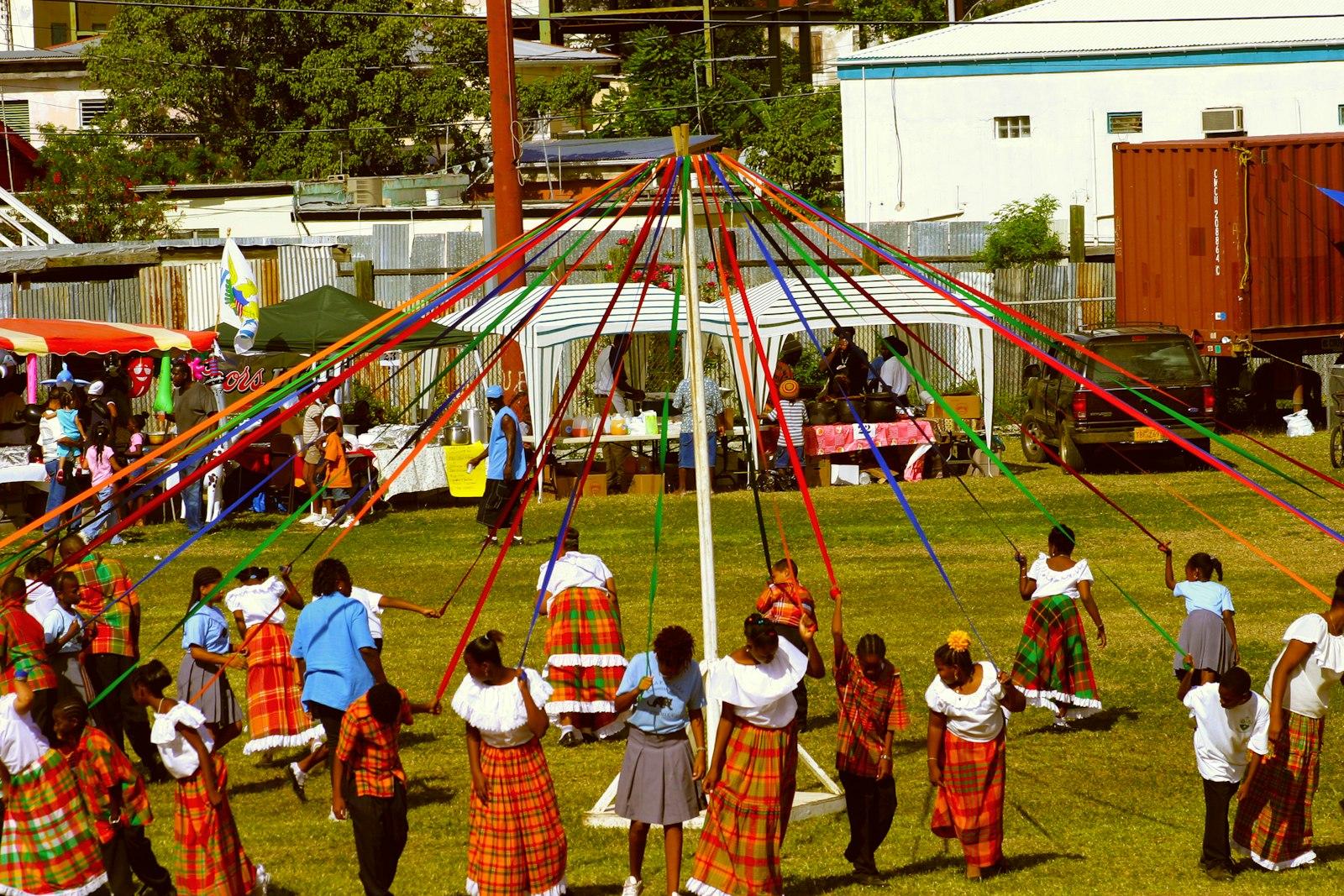 A Group Of People Standing Around A Tent jigsaw puzzle preview