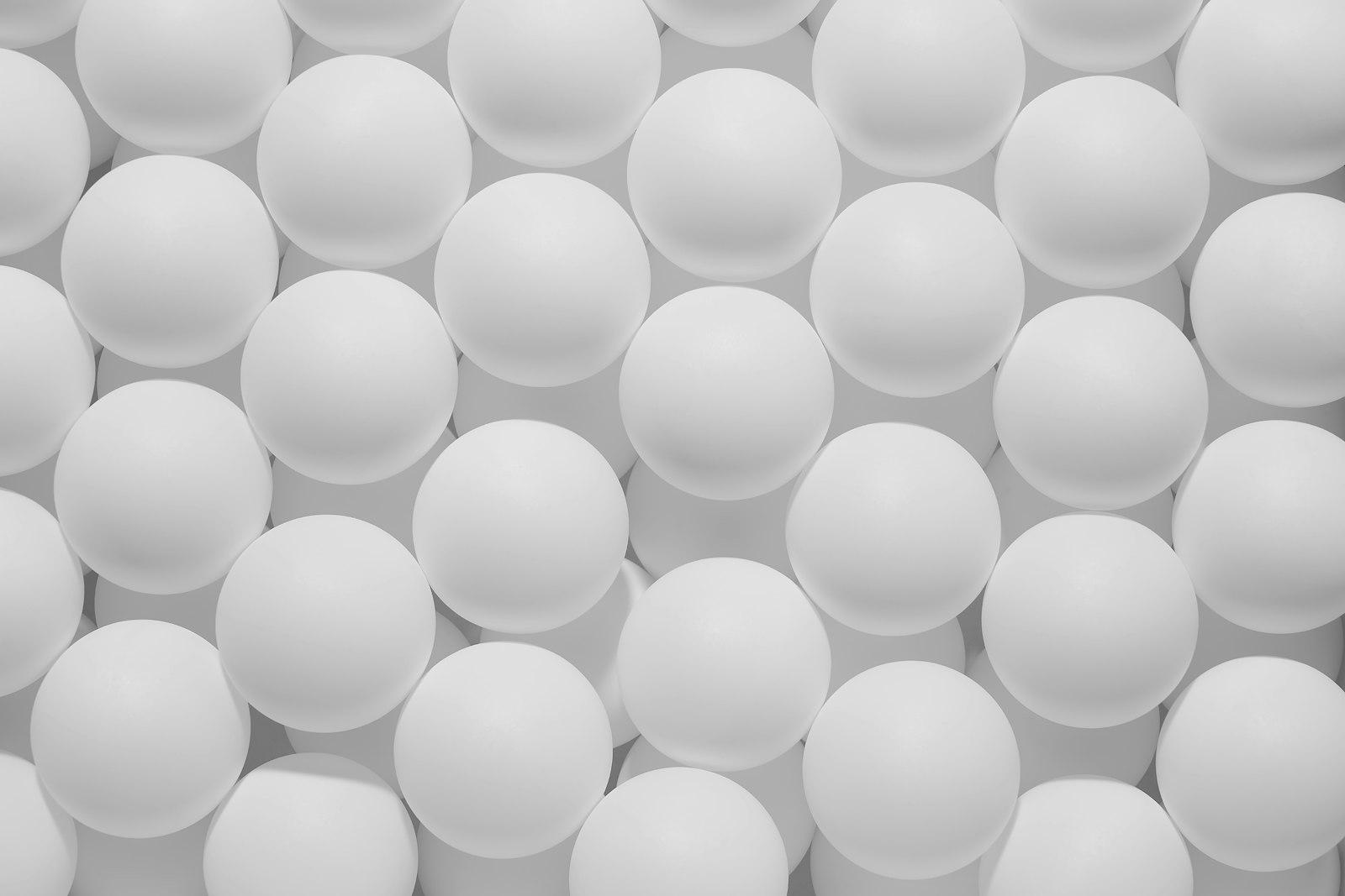 A Group Of White Balls Sitting On Top Of Each Othe jigsaw puzzle preview