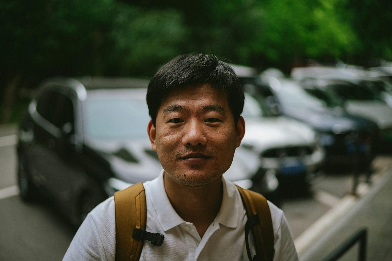 A Man Standing In Front Of A Parking Lot jigsaw puzzle preview