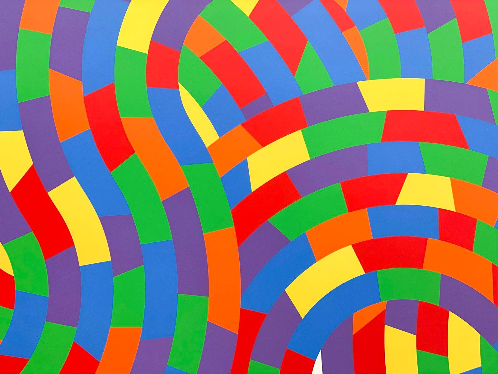 A Painting Of A Multicolored Pattern jigsaw puzzle preview