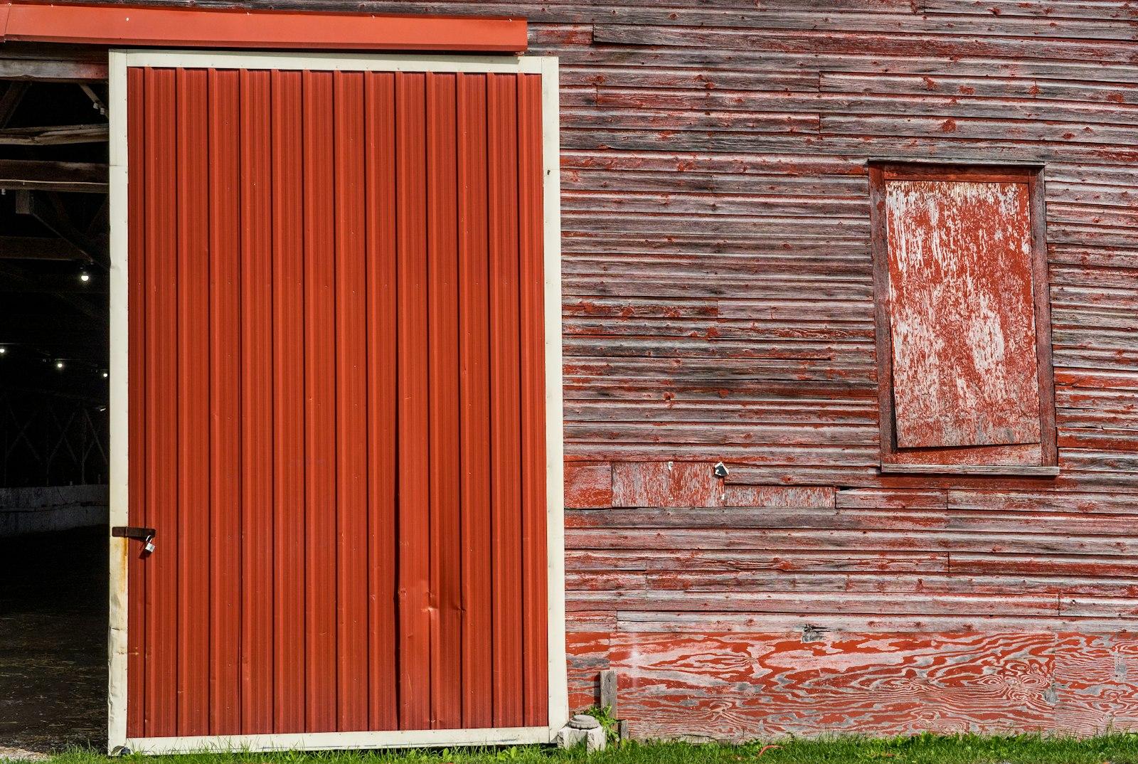 A Red Barn Door On A Red Barn jigsaw puzzle preview