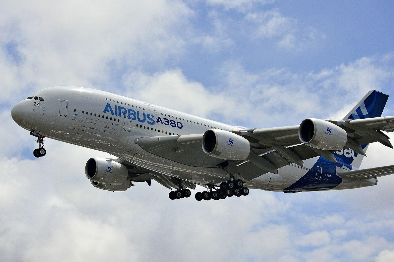 Airbus A380 During Paris Arishow jigsaw puzzle preview