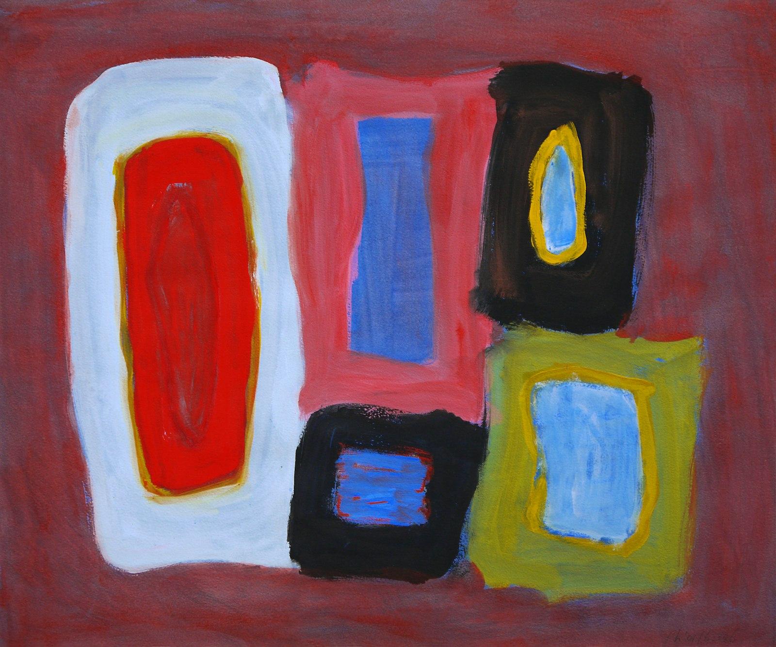An Abstract Colorful Painting On Paper Which jigsaw puzzle preview