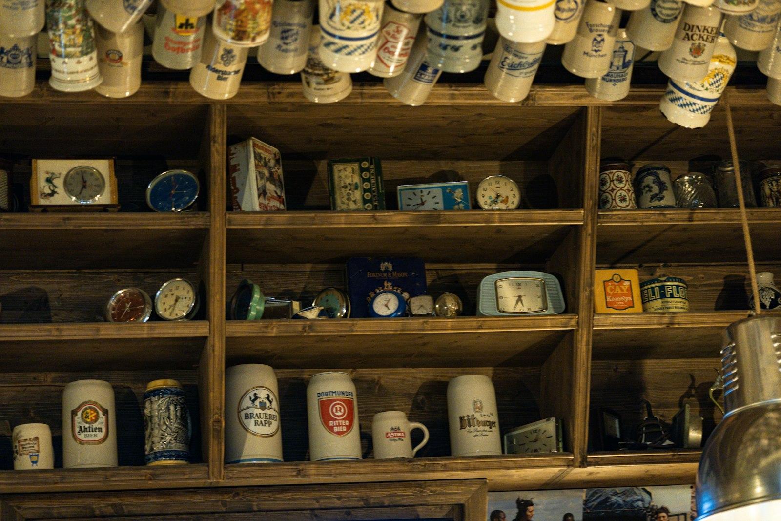 Antique Beer Bottles On Shelves jigsaw puzzle preview
