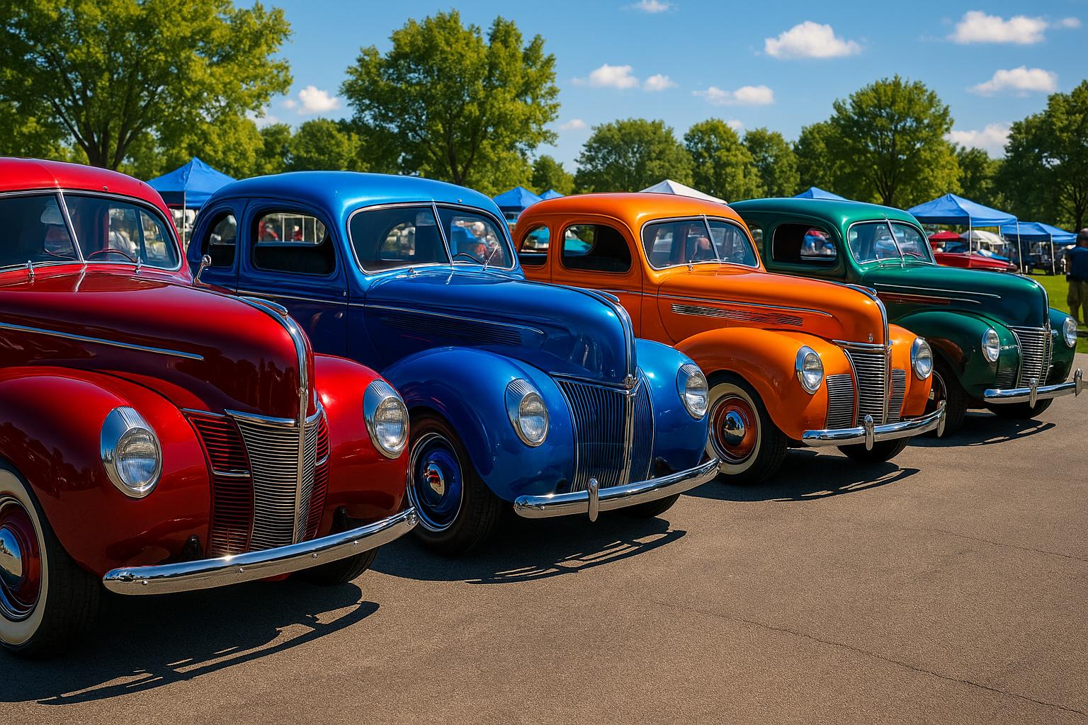 Antique Car Show jigsaw puzzle preview