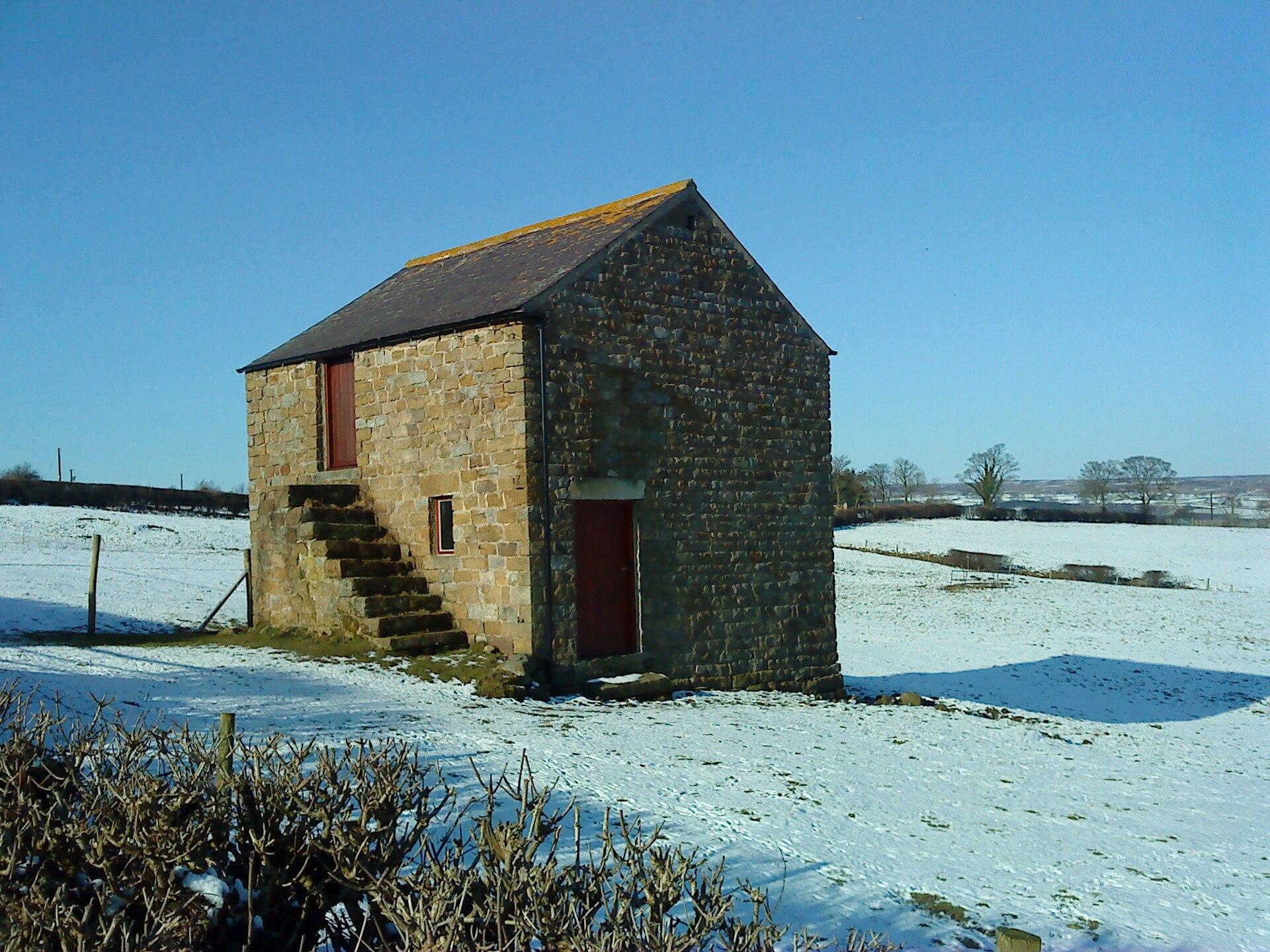 Barn in a Snowy Field jigsaw puzzle preview