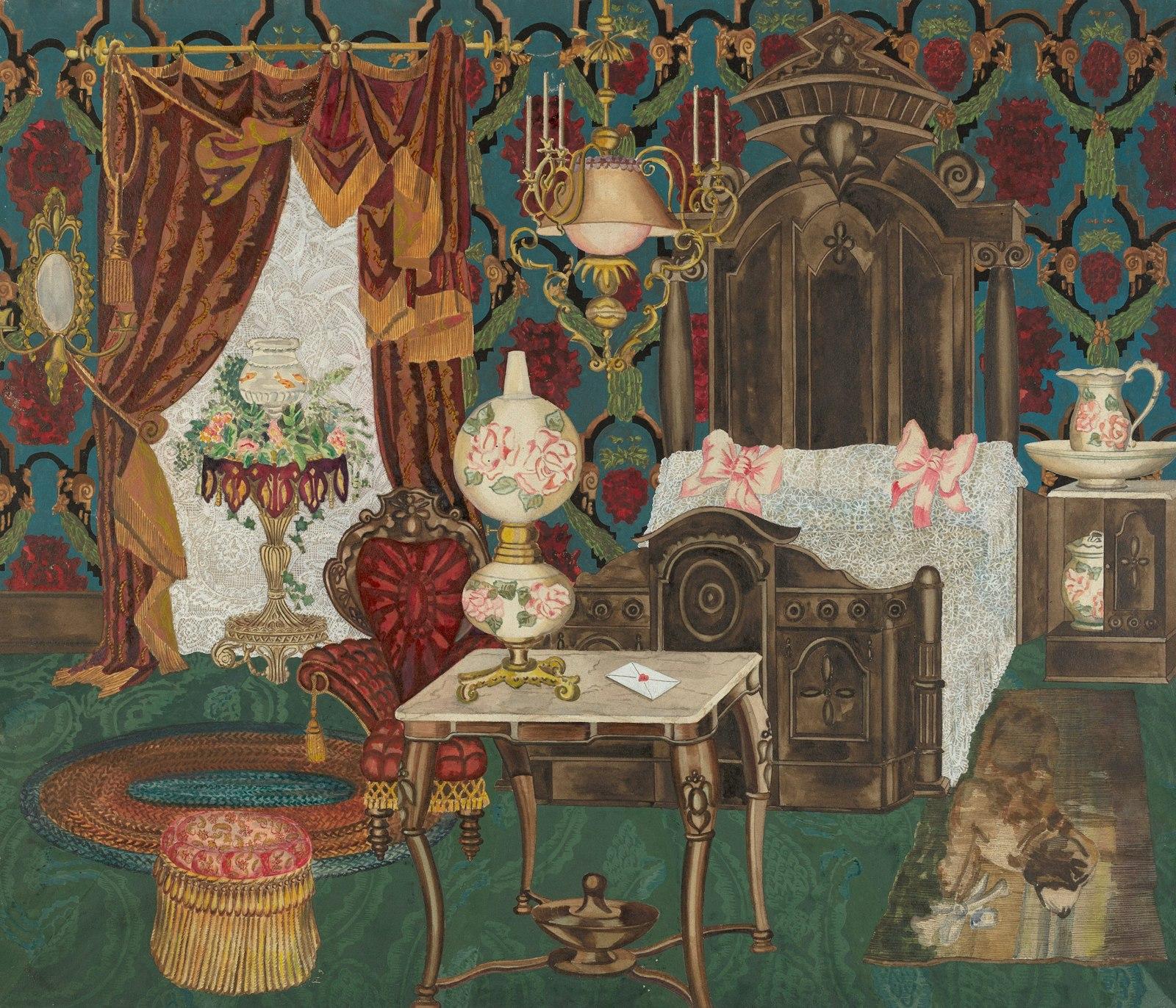Bedroom, 1882 1935/1942 Perkins Harnly Associated  jigsaw puzzle preview