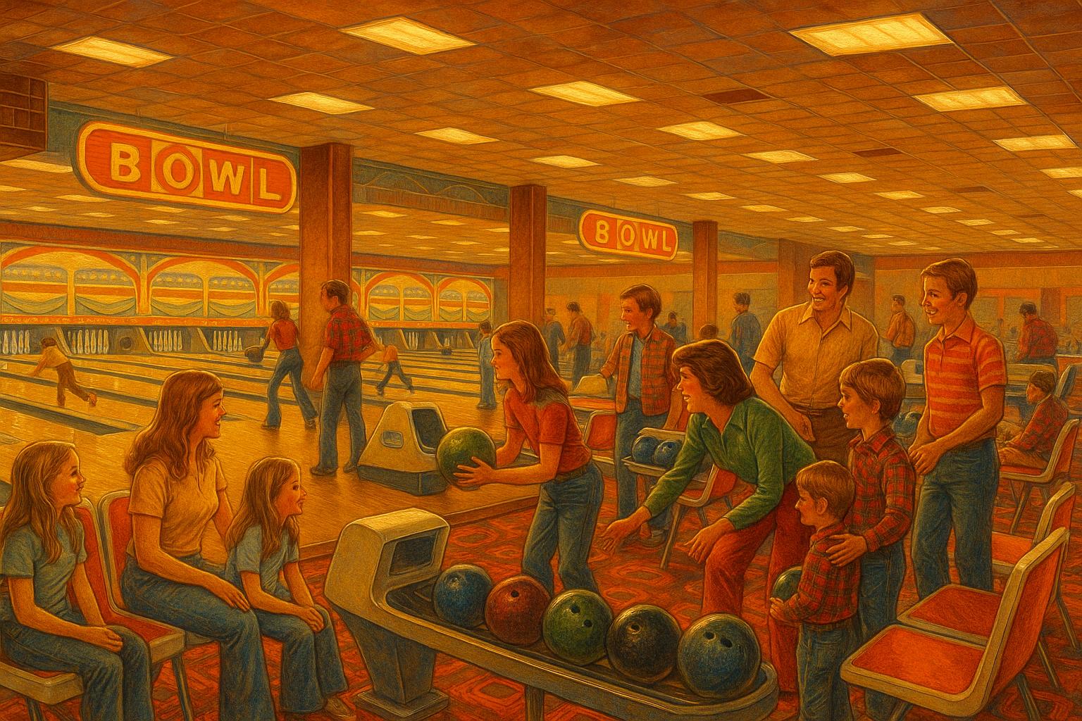 Saturday at the Lanes jigsaw puzzle preview