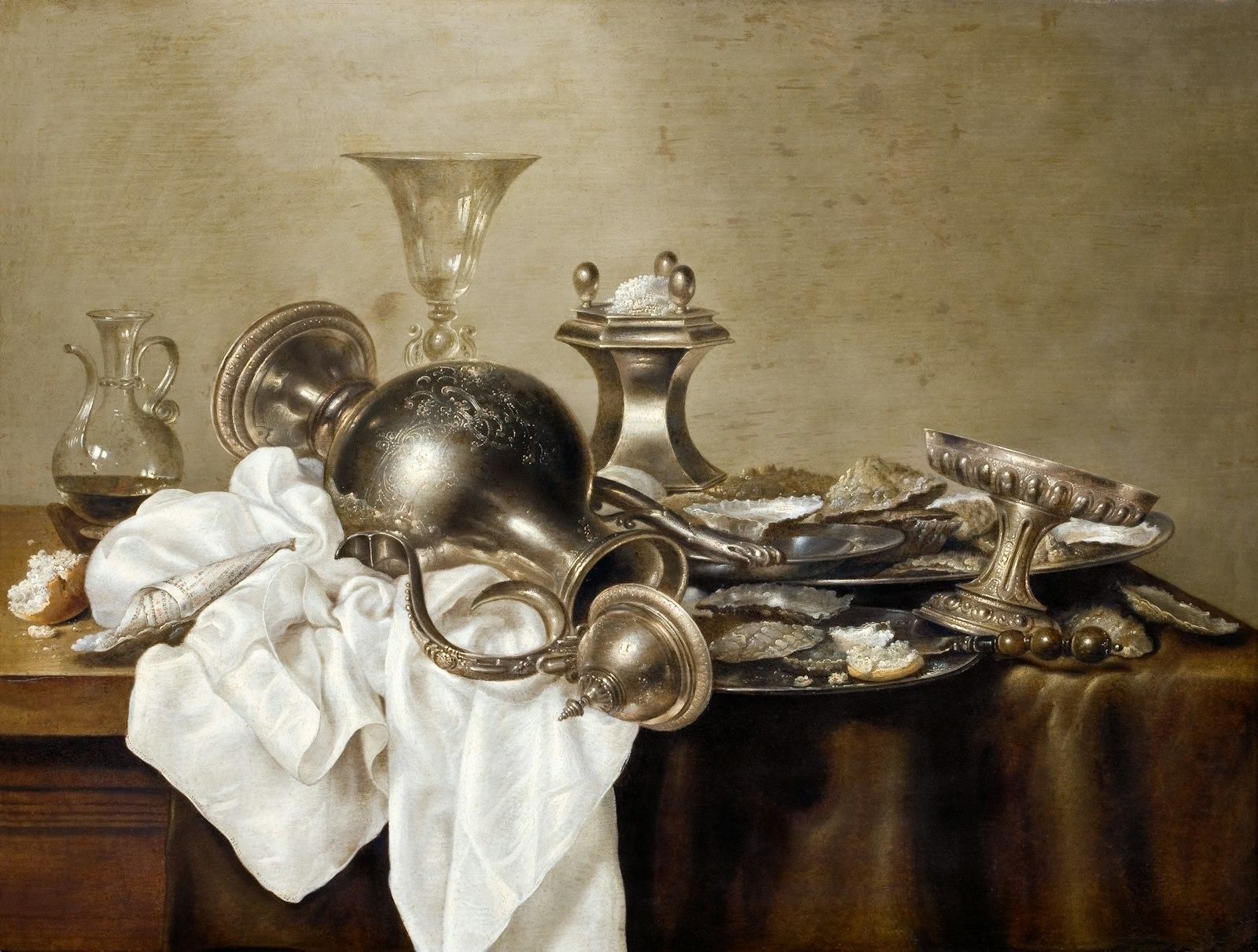 Breakfast-Piece. Upphov: Heda, Willem Claesz, Hall jigsaw puzzle preview
