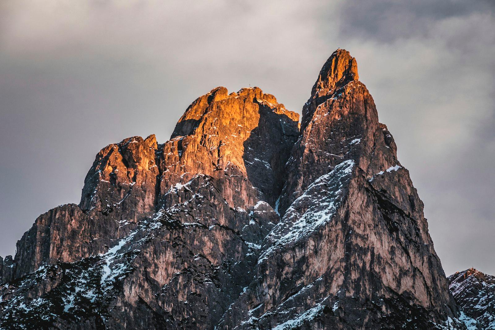 Brown Rocky Mountain Under Cloudy Sky During Dayti jigsaw puzzle preview