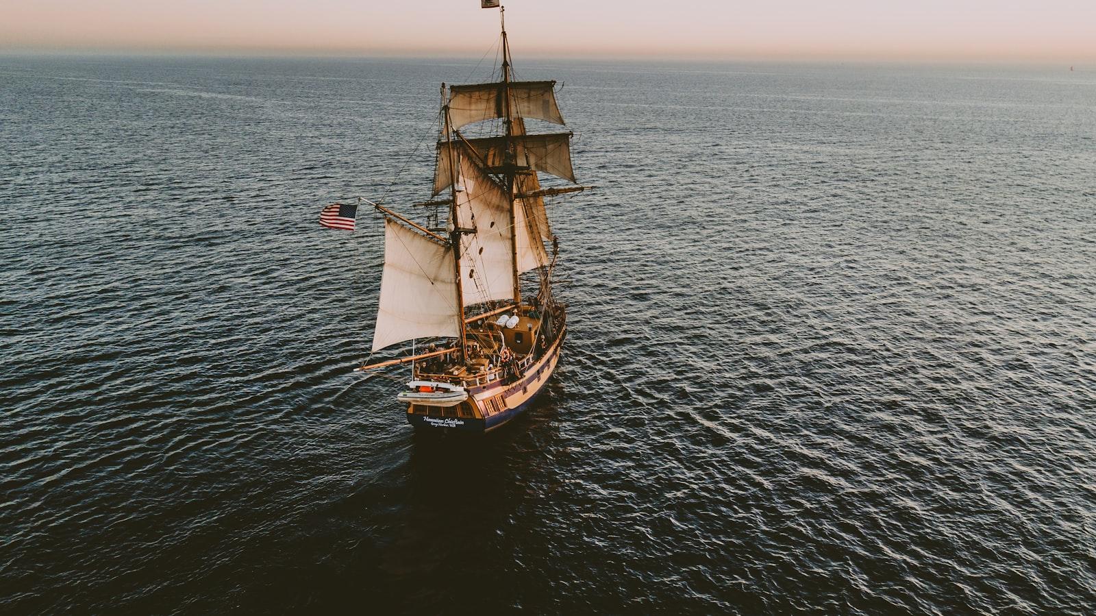 Brown Sailboat In Beach Under White Sky jigsaw puzzle preview