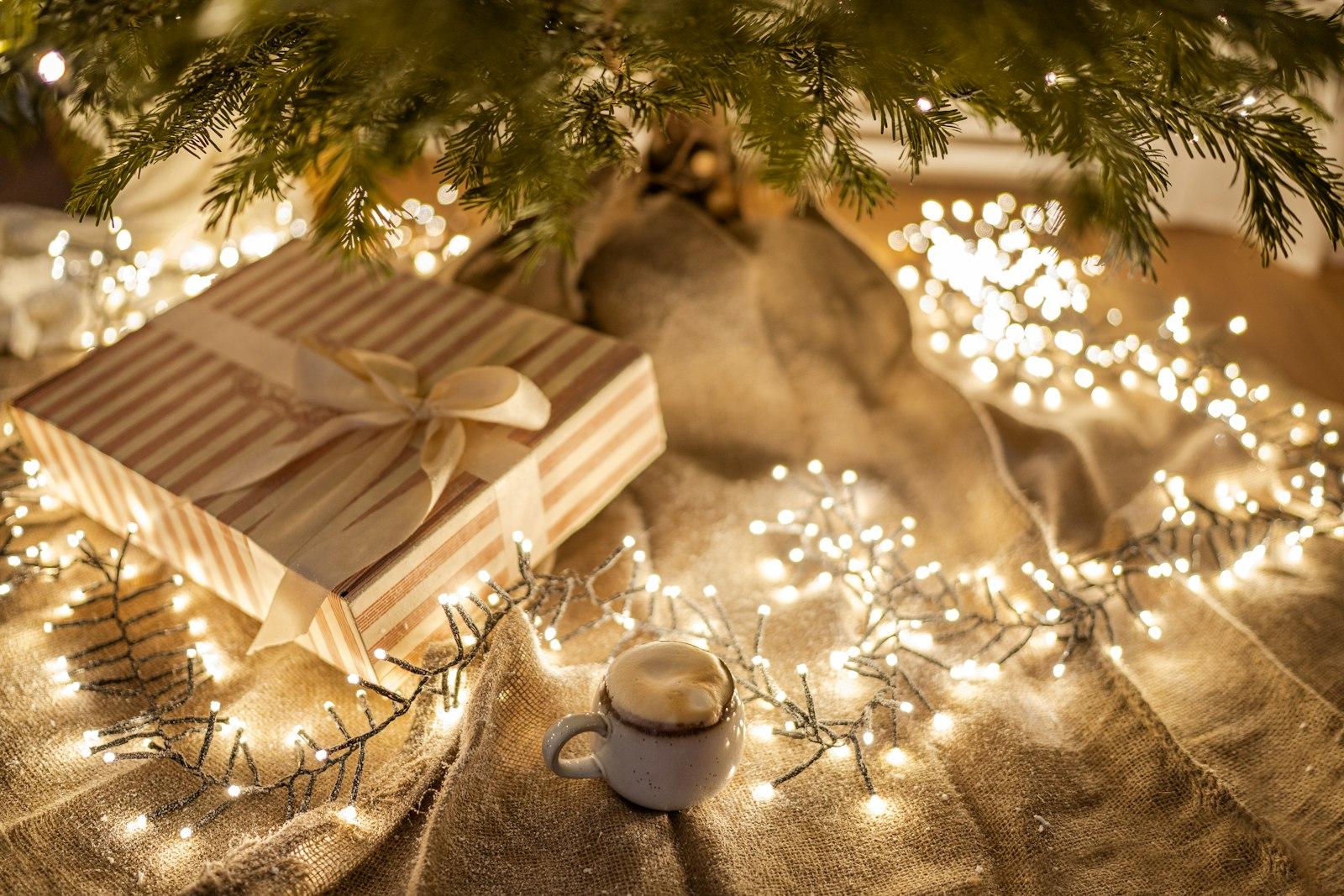 Brown Wooden Board With Silver Baubles jigsaw puzzle preview
