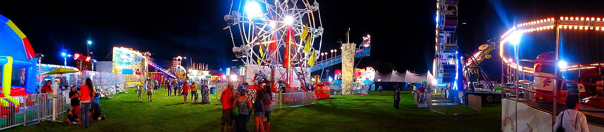 Carnival Midway at Night jigsaw puzzle preview