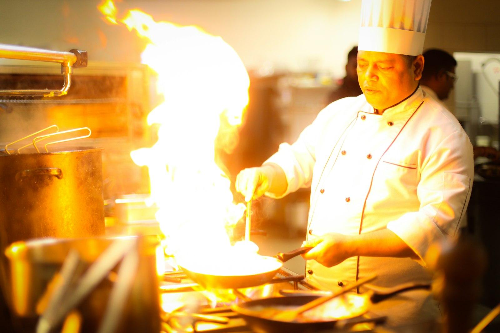 Chef Holding Fry Pan jigsaw puzzle preview