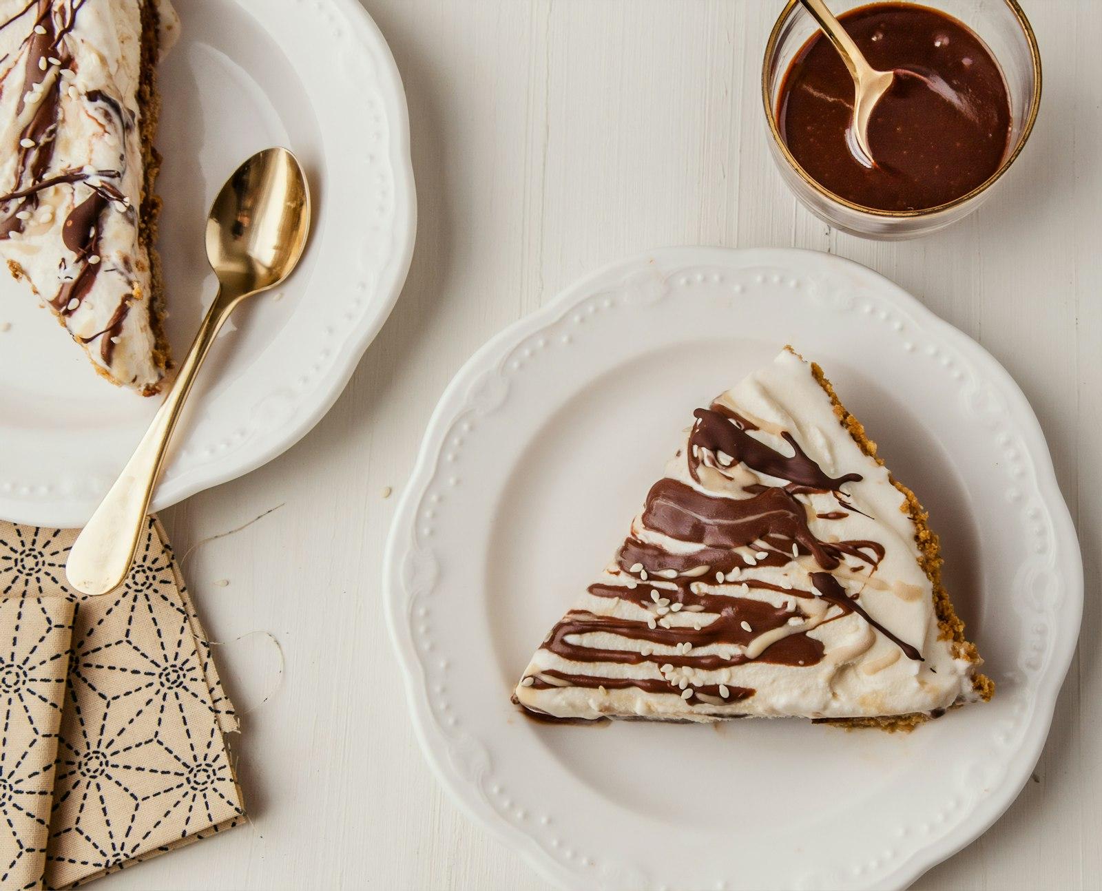 Chocolate Cake On White Ceramic Plate jigsaw puzzle preview