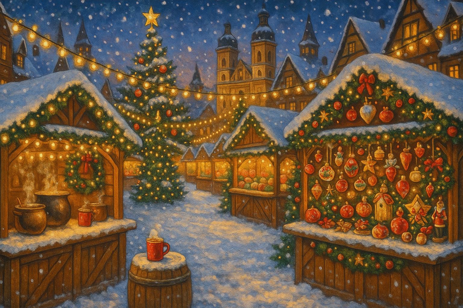 Christmas Market jigsaw puzzle preview