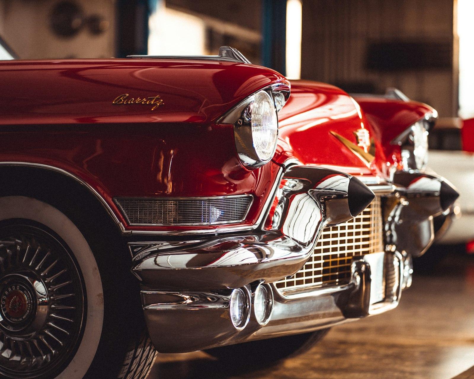 Classic Cadillac Red Convertible jigsaw puzzle preview