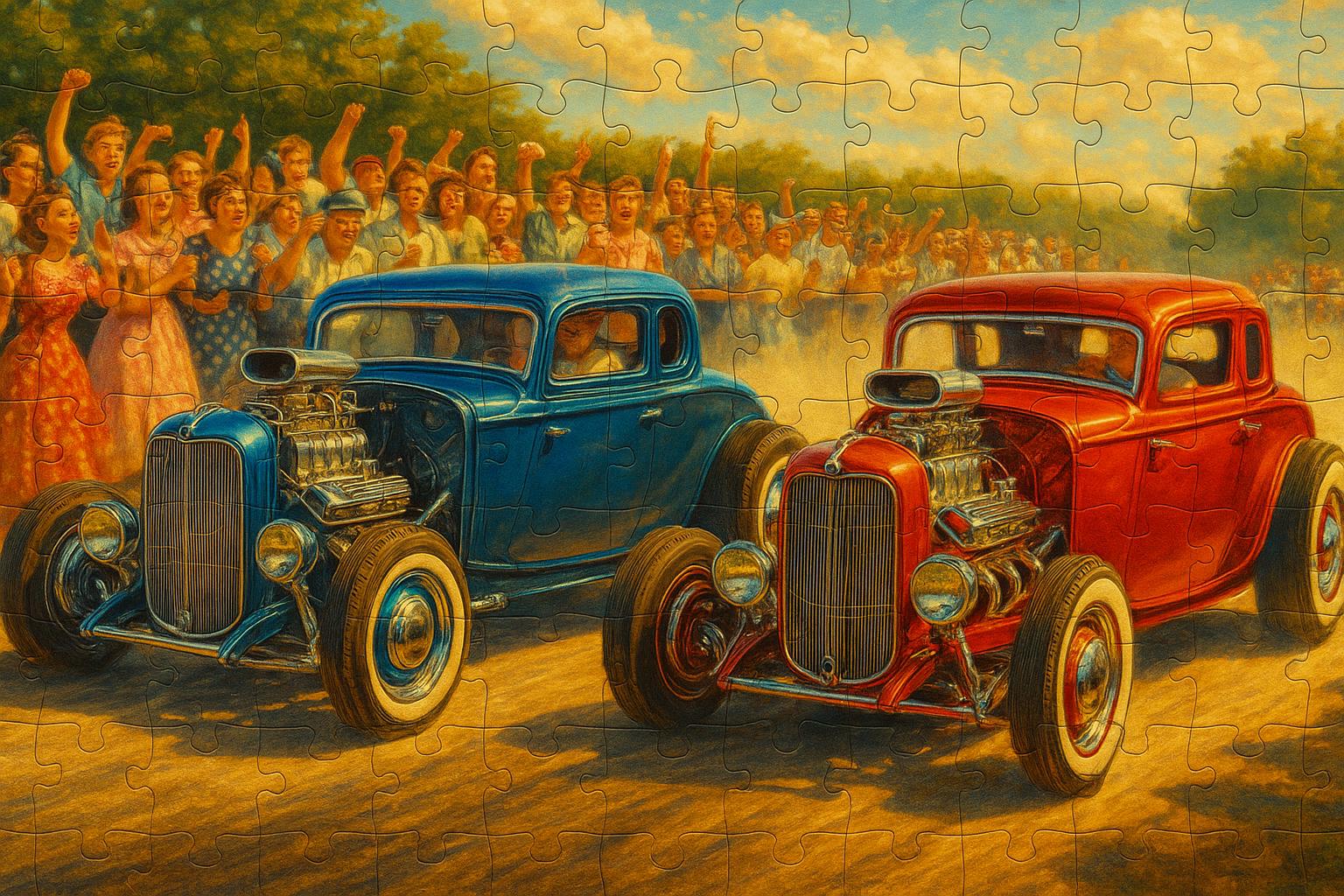 Saturday Drag Race jigsaw puzzle preview