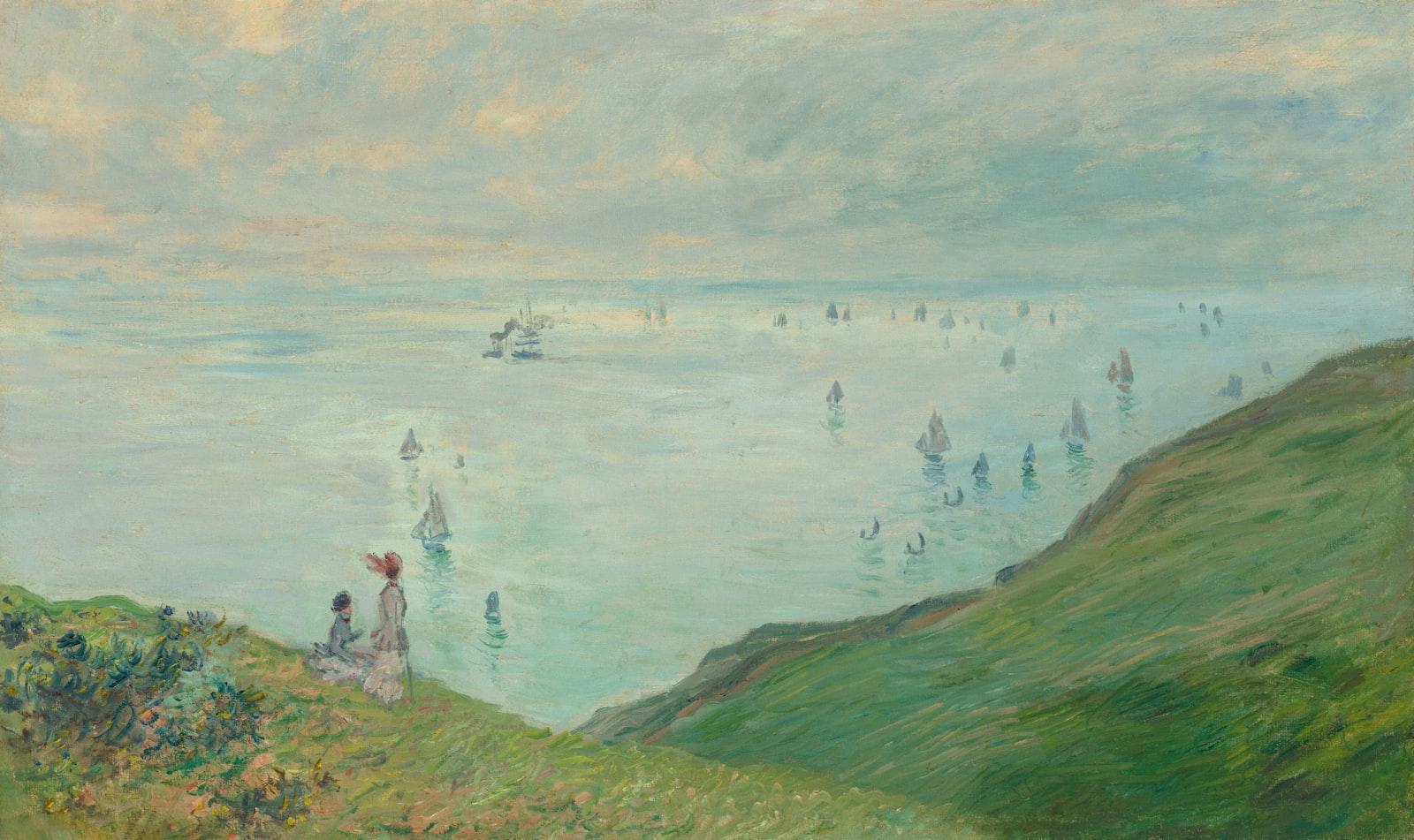 Cliffs At Pourville 1882 Claude Monet Associated N jigsaw puzzle preview