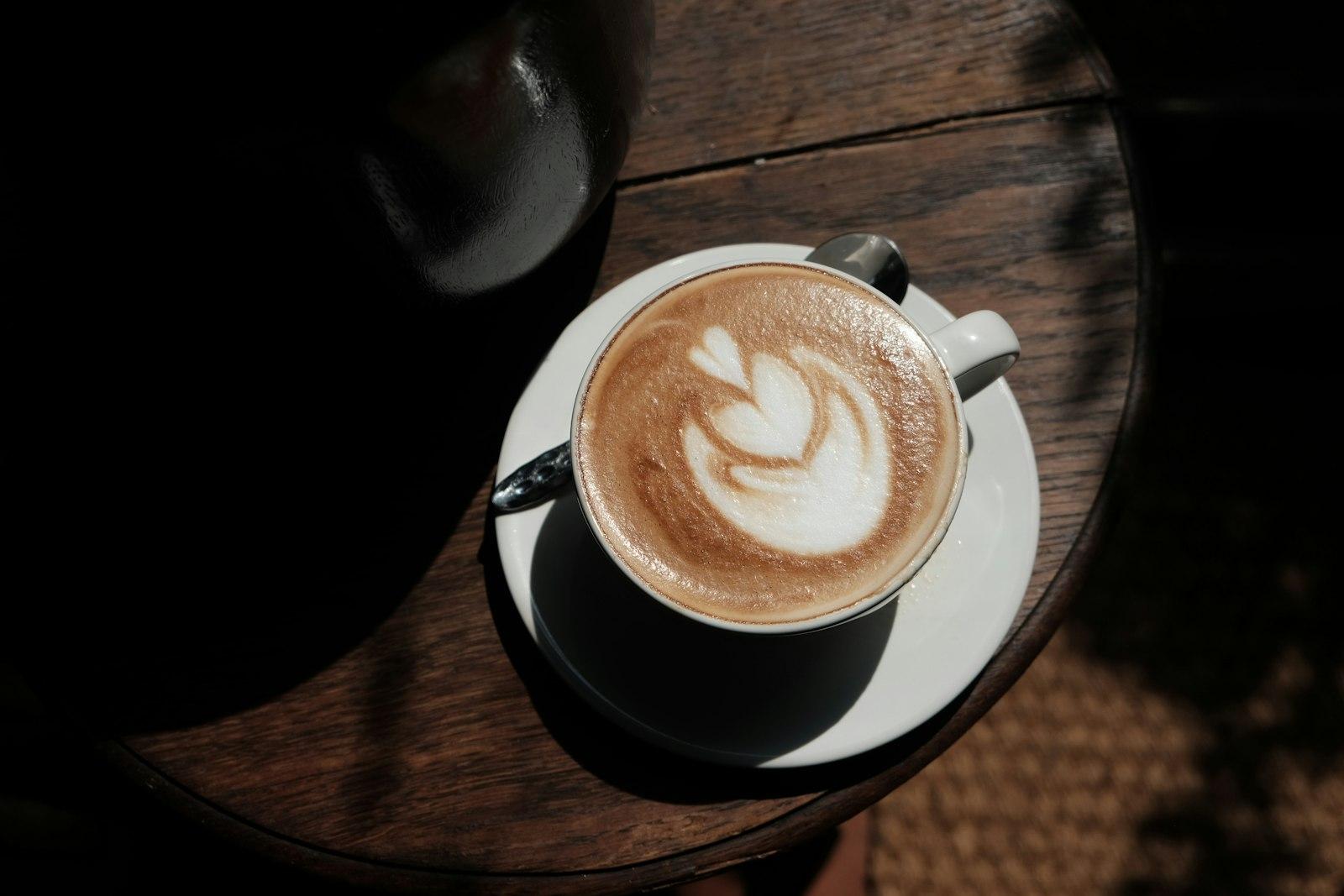 Coffee Latte On White Ceramic Coffee Cup jigsaw puzzle preview