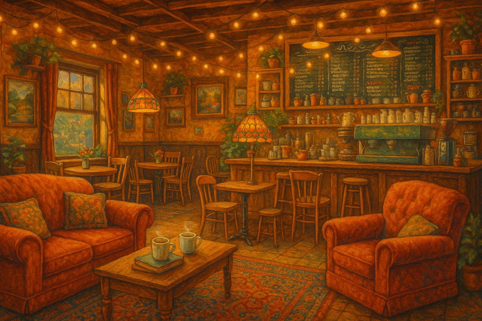 Corner Coffee Shop jigsaw puzzle preview