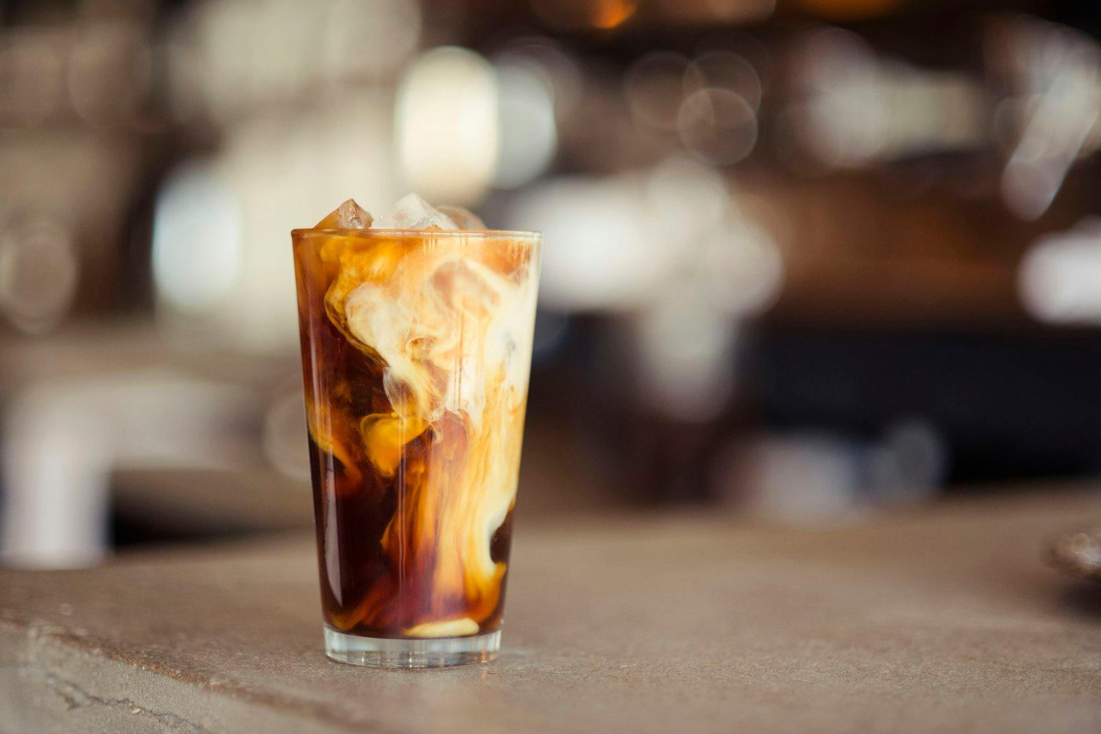 Cold Latte In A Glass Cup jigsaw puzzle preview