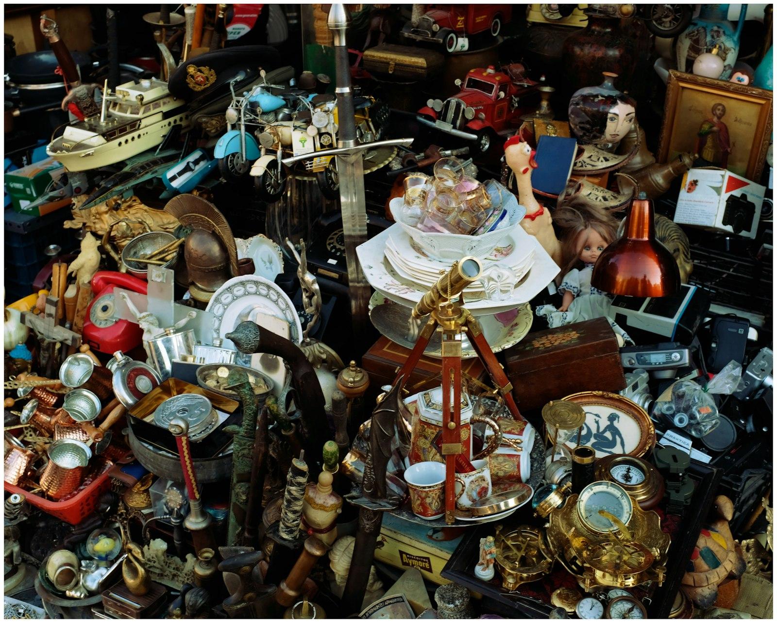 Collection Of Various Antique Objects And Toys jigsaw puzzle preview