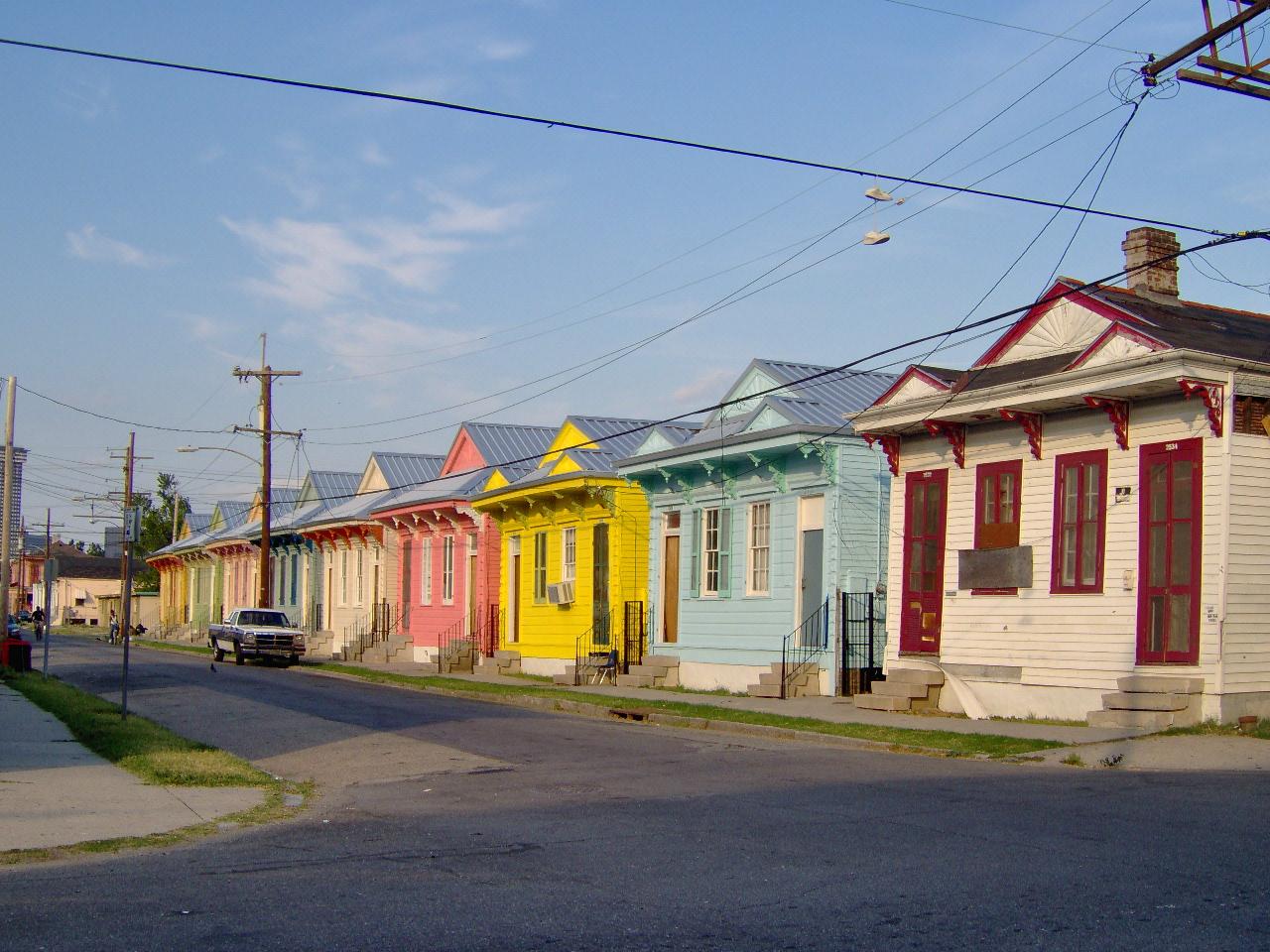 Colorful Row Houses jigsaw puzzle preview