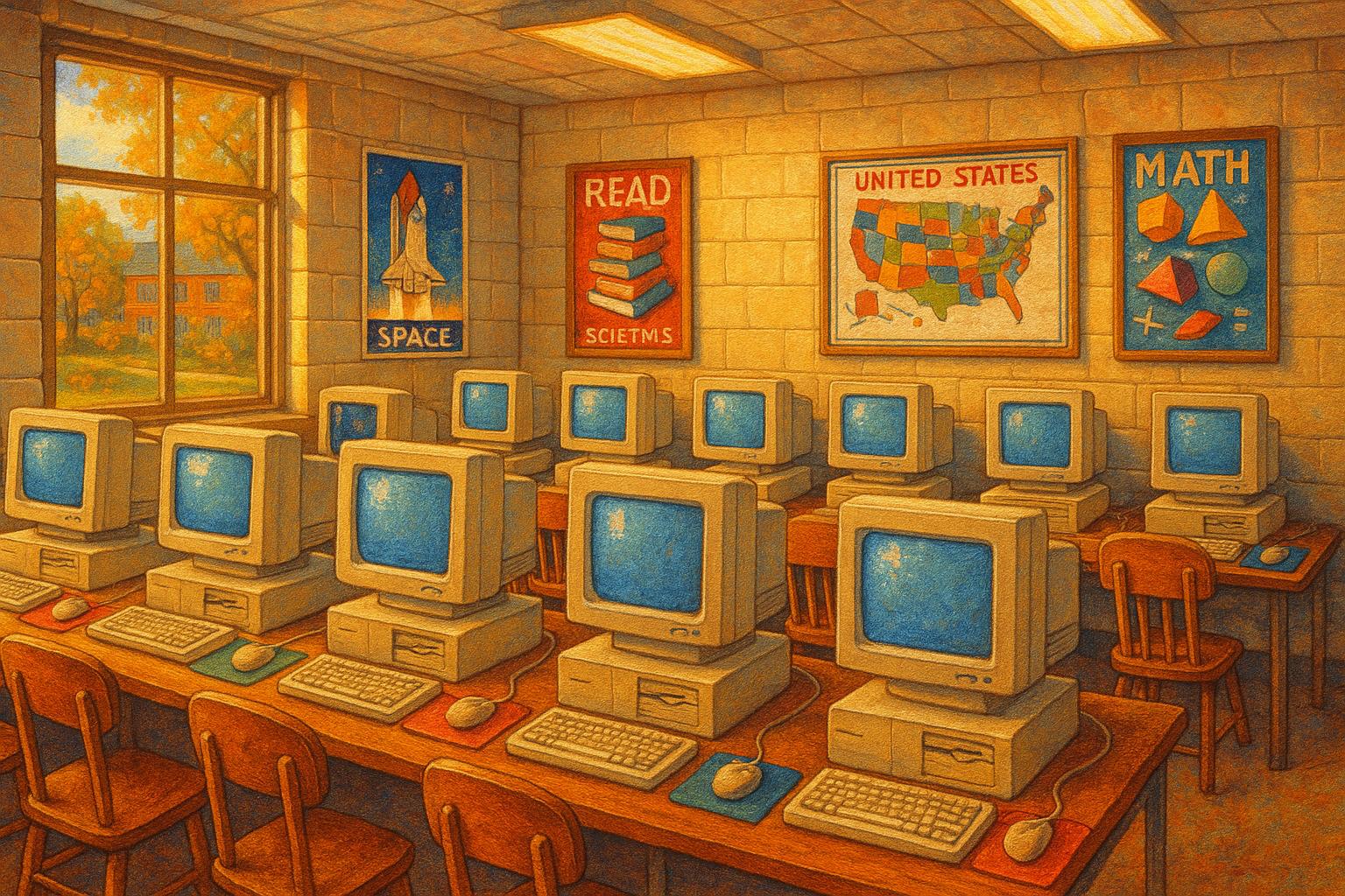 Computer Lab, 1995 jigsaw puzzle preview