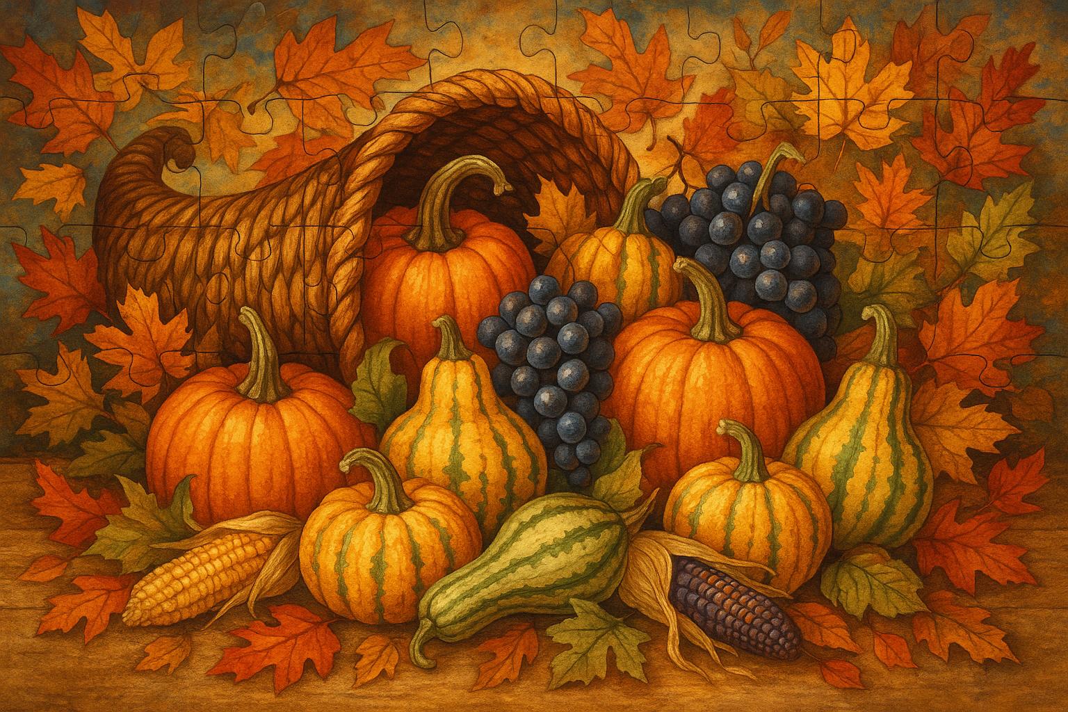 Autumn Cornucopia jigsaw puzzle preview