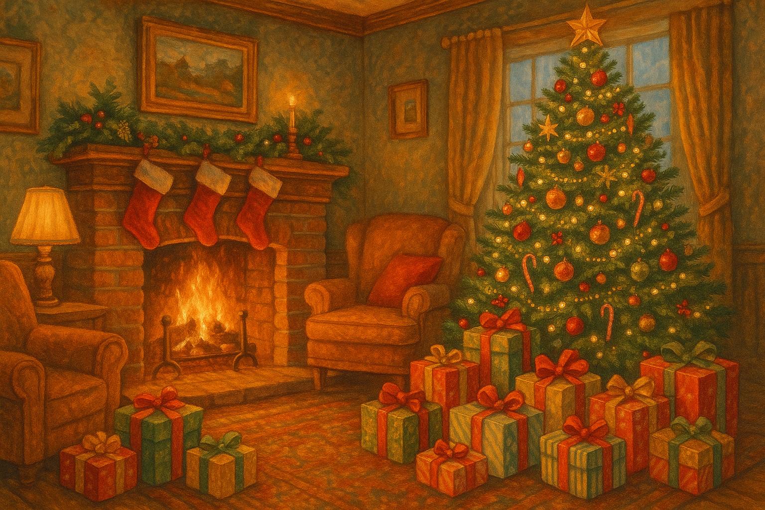 Christmas Fireplace jigsaw puzzle preview