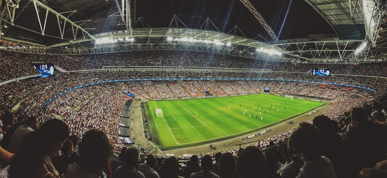 Crowd Watching Football Game Inside Stadium jigsaw puzzle preview
