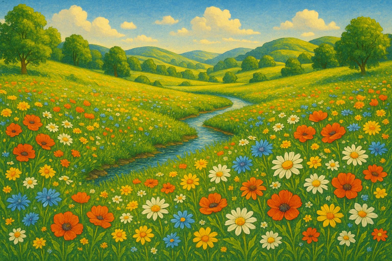 Spring Meadow jigsaw puzzle preview