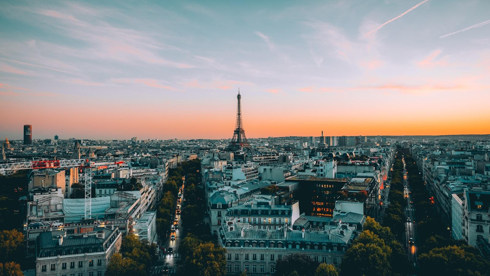 Effiel Tower At Sunset jigsaw puzzle preview