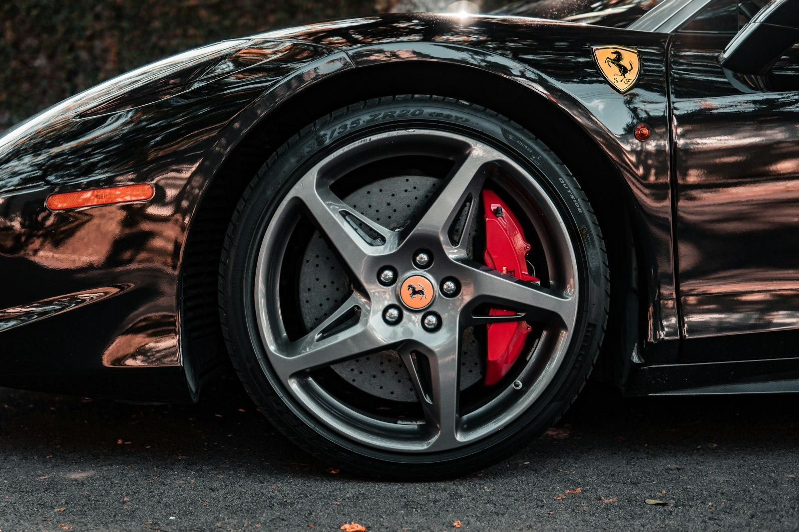 Ferrari 458 Italia Parked On The Street jigsaw puzzle preview