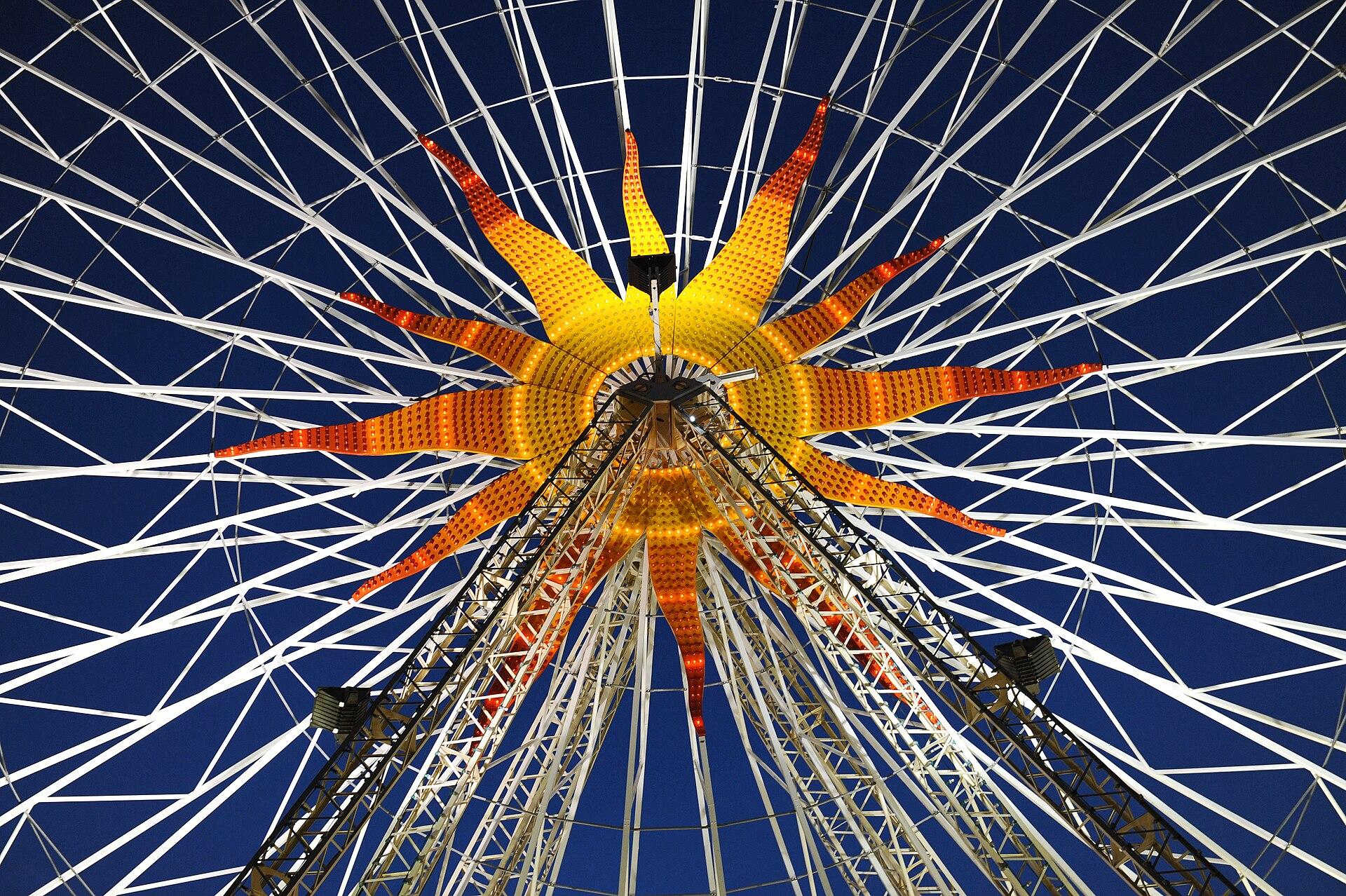 Ferris Wheel at Night jigsaw puzzle preview