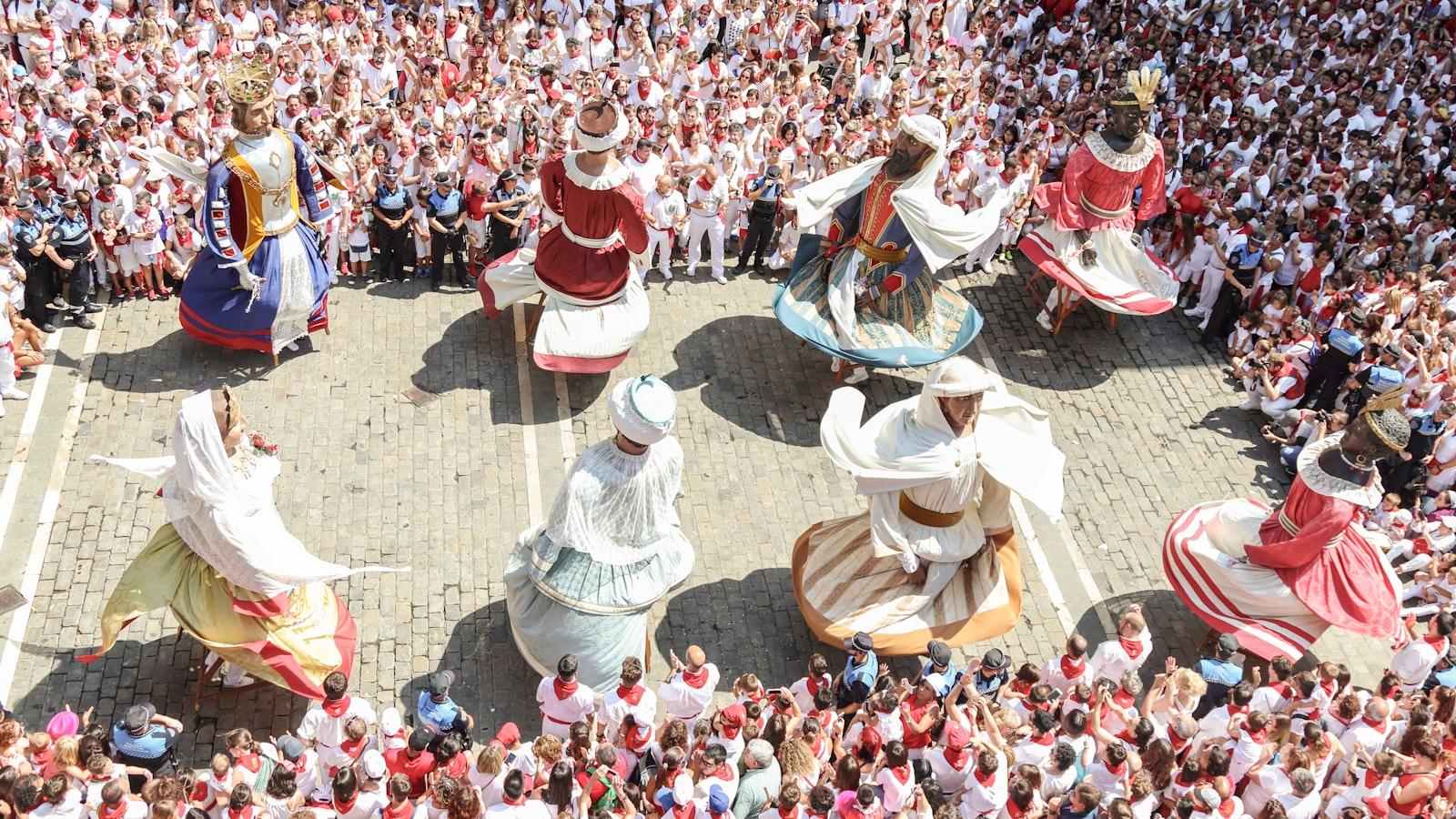 Final Dance At The City Hall In San Fermin jigsaw puzzle preview