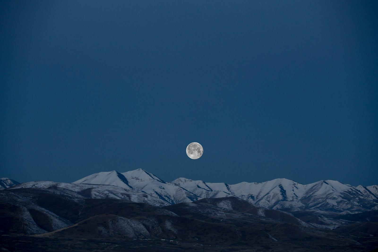 Full Moon Over The Mountains jigsaw puzzle preview