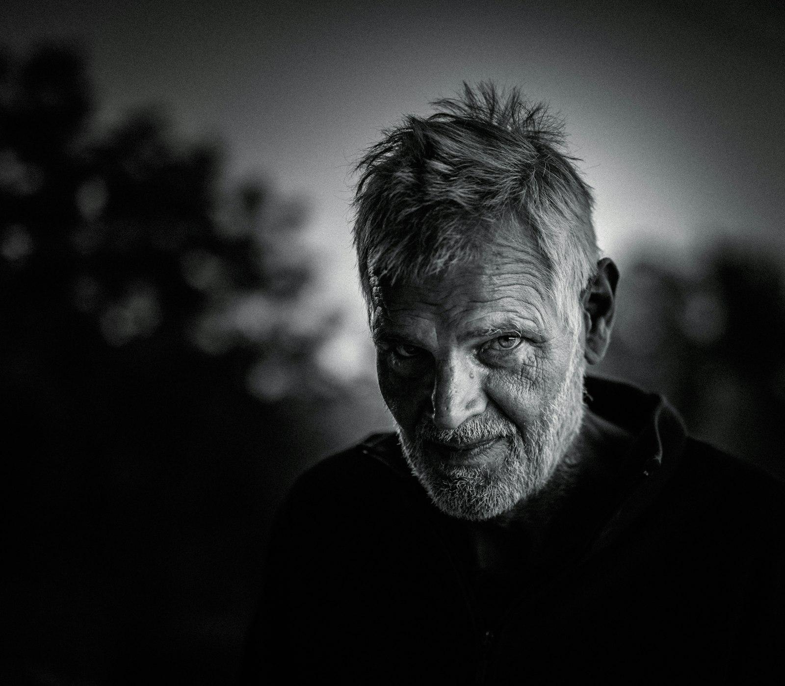 Grayscale Photography Of Man jigsaw puzzle preview