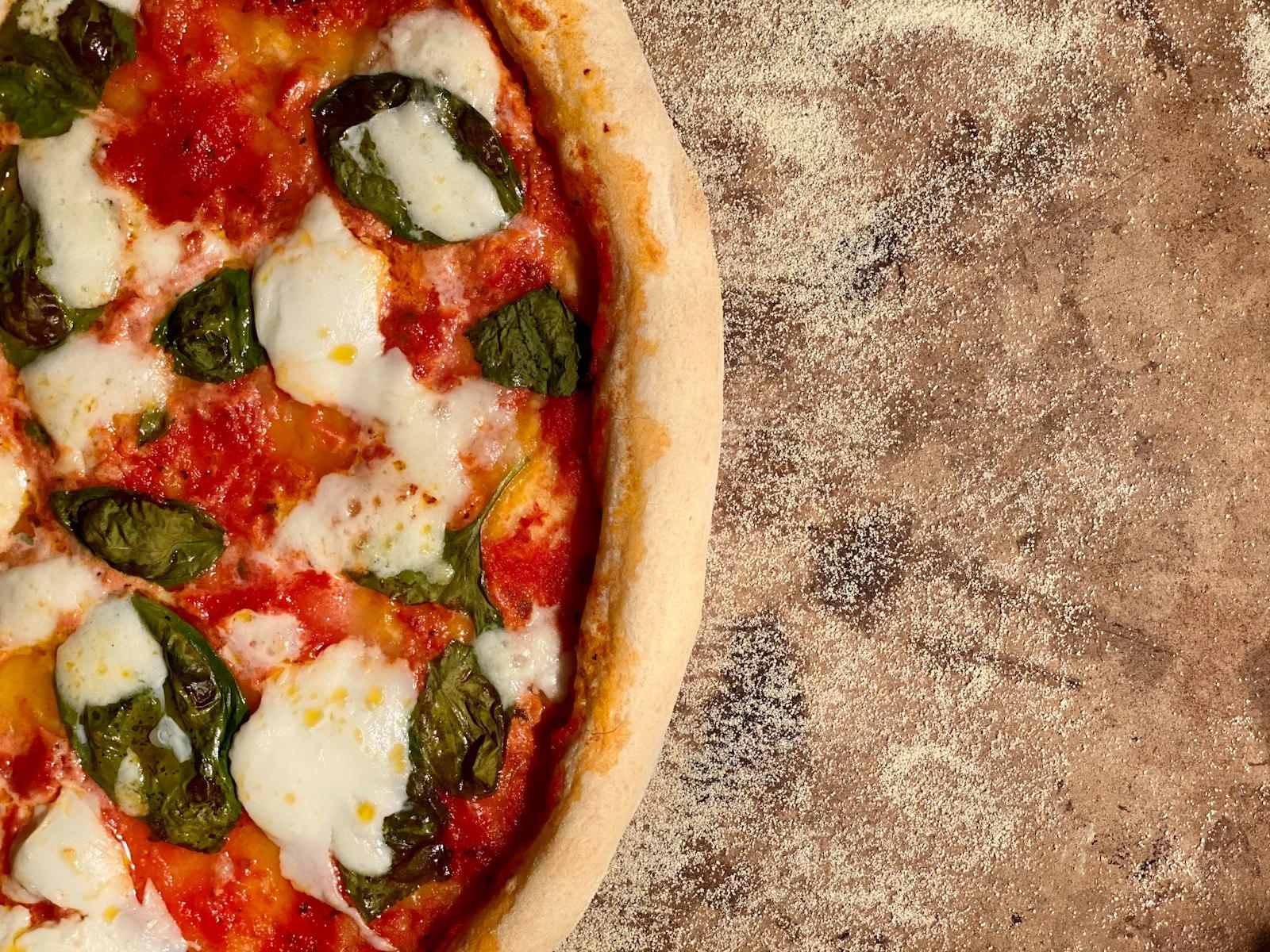 Homemade Italian Pizza Margherita With Buffalo Moz jigsaw puzzle preview