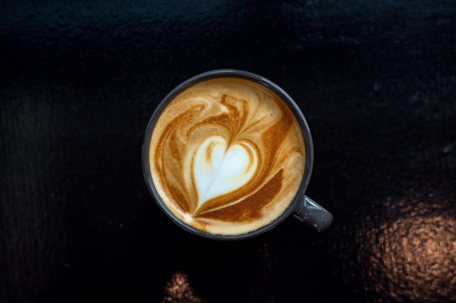 Hot Coffee Latte Art Heart Shape jigsaw puzzle preview