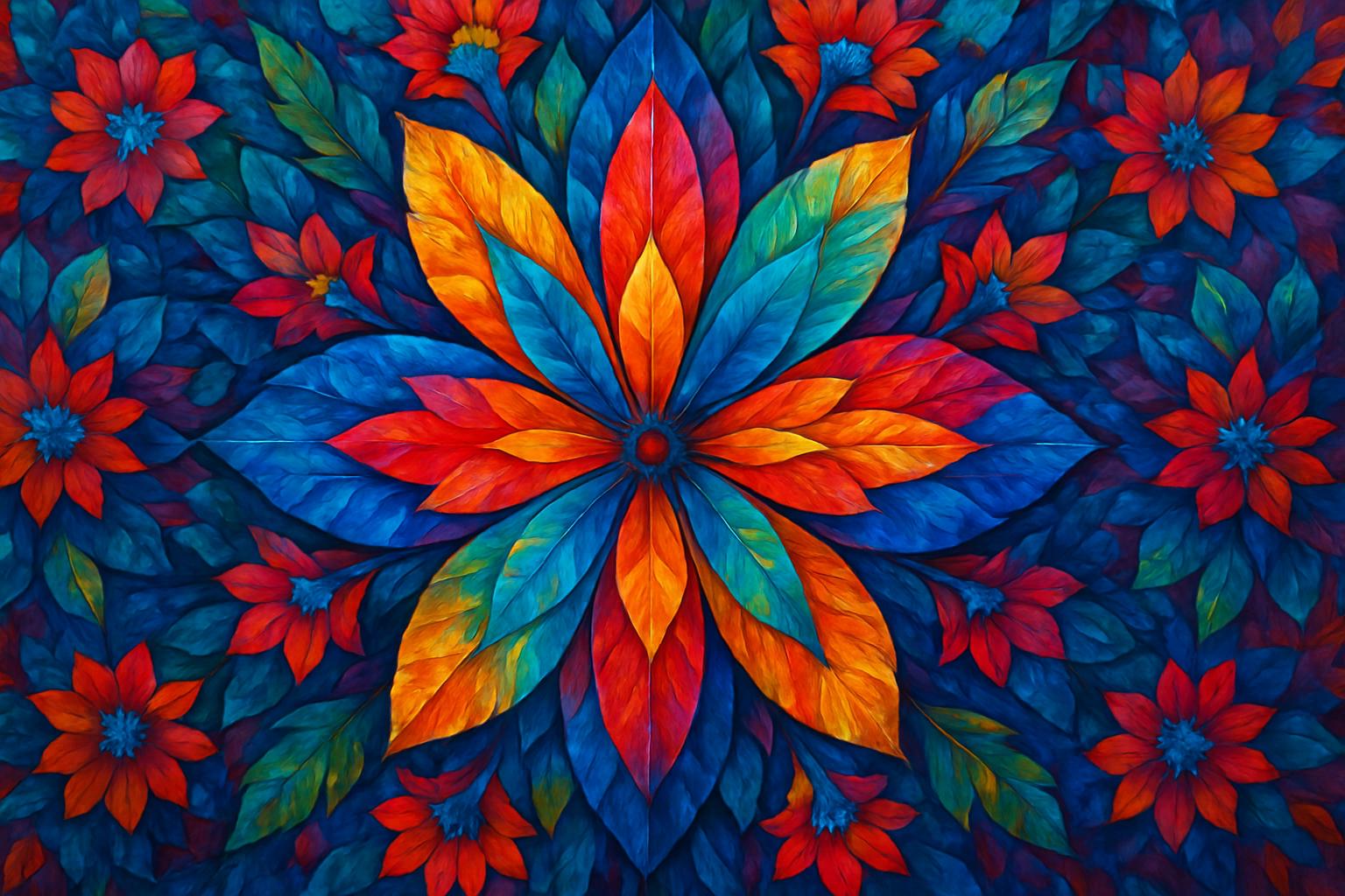 Kaleidoscope Bloom jigsaw puzzle preview