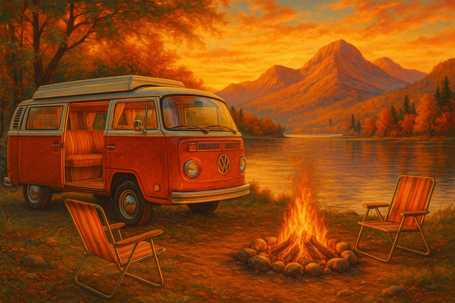 Lakeside Camper jigsaw puzzle preview