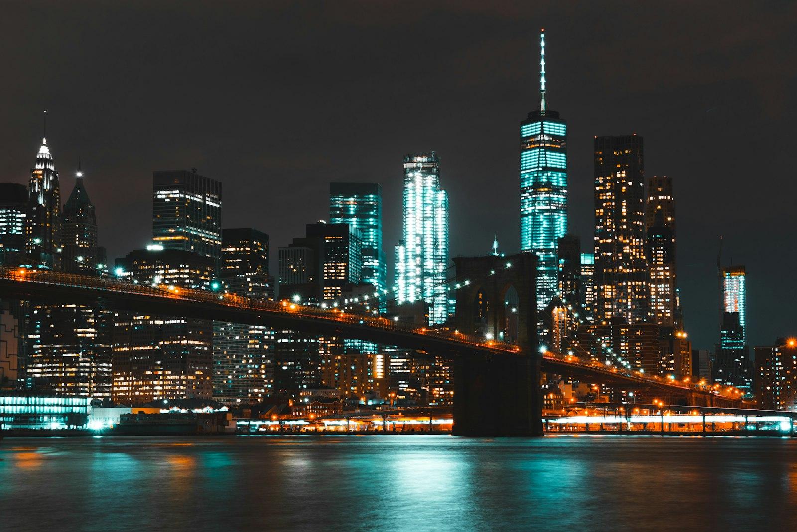 Landscape Photograph Of Brooklyn Bridge At Nightti jigsaw puzzle preview